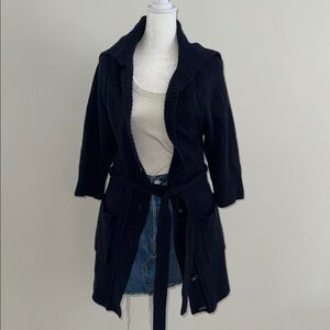 Banana Republic Navy Knit Cardigan